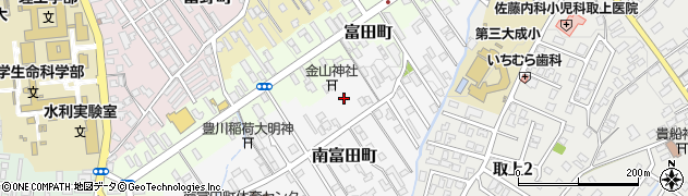 青森県弘前市南富田町12周辺の地図
