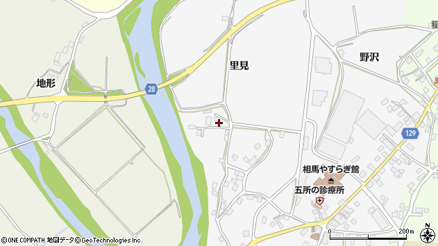 〒036-1503 青森県弘前市五所の地図