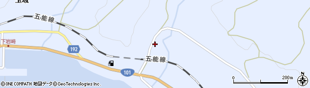 青森県深浦町（西津軽郡）岩崎（脇ノ沢）周辺の地図