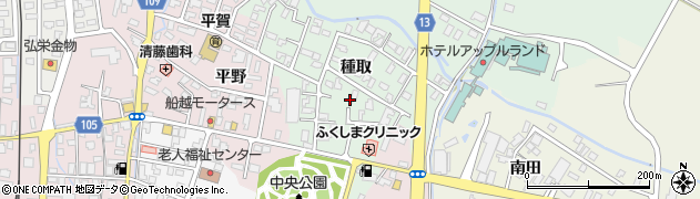 青森県平川市小和森種取周辺の地図