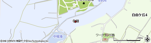 青森県弘前市清水富田（寺田）周辺の地図