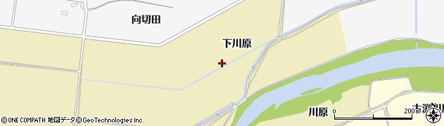 青森県十和田市切田（下川原）周辺の地図