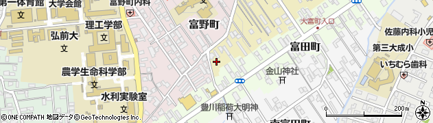 青森県弘前市大富町17周辺の地図