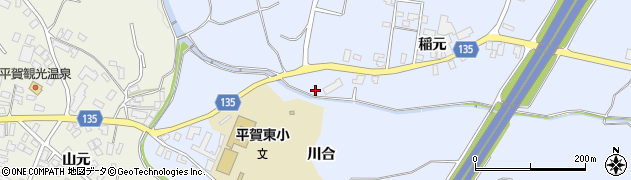 青森県平川市尾崎稲元14周辺の地図