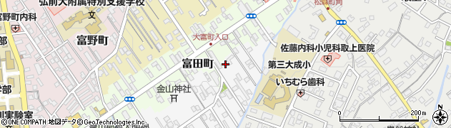青森県弘前市南富田町24周辺の地図