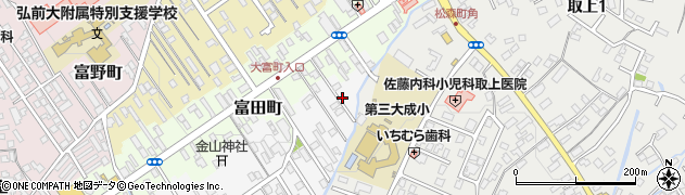 青森県弘前市南富田町27周辺の地図