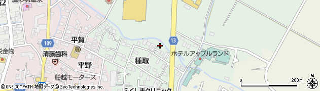 青森県平川市小和森種取13周辺の地図