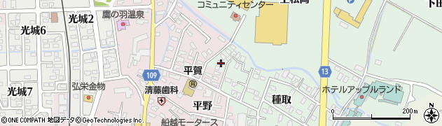 青森県平川市小和森種取58周辺の地図