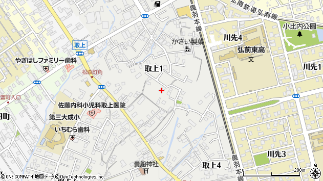 〒036-8171 青森県弘前市取上の地図