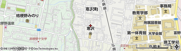青森県弘前市寒沢町周辺の地図
