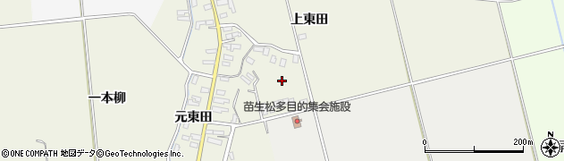 青森県平川市苗生松周辺の地図