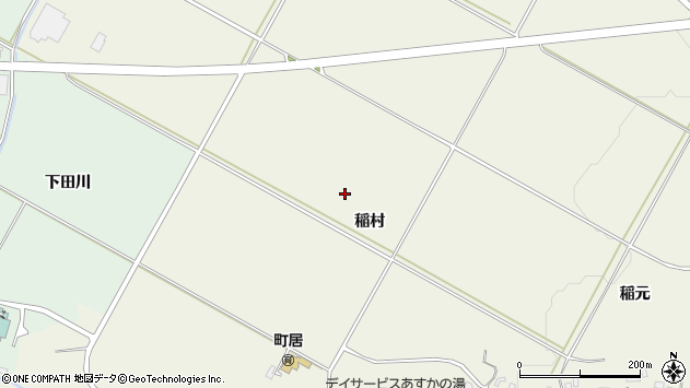 〒036-0114 青森県平川市町居稲村の地図