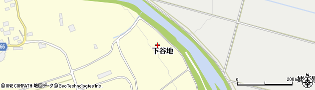 青森県十和田市沢田下谷地周辺の地図