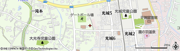 青森県平川市大光寺三村井128周辺の地図
