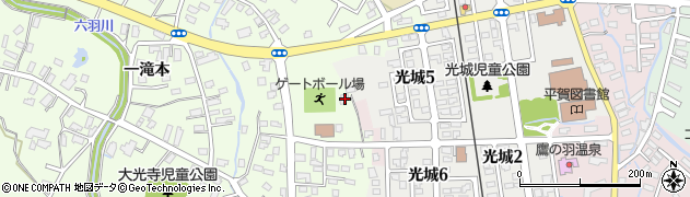 青森県平川市大光寺三村井70周辺の地図