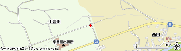 青森県弘前市中野中豊田29周辺の地図