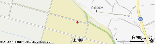 青森県十和田市切田（上川原）周辺の地図