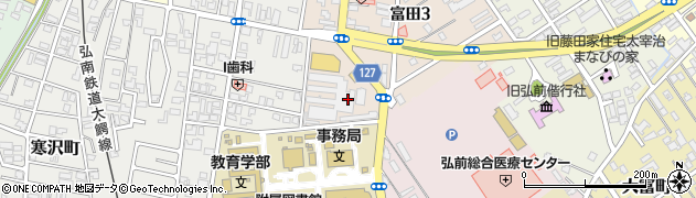 弘前銘醸株式会社　駐車場周辺の地図