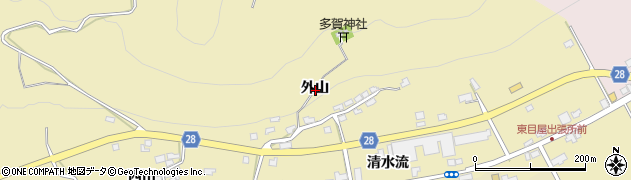 青森県弘前市桜庭外山周辺の地図