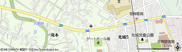 青森県平川市大光寺三村井55周辺の地図
