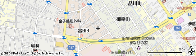 ロワイヤルユウ弘前富田管理事務所周辺の地図