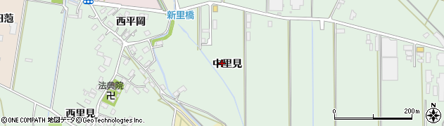 青森県弘前市新里（中里見）周辺の地図