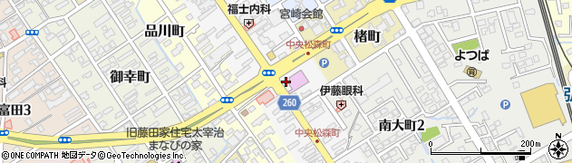 青森県弘前市松森町周辺の地図