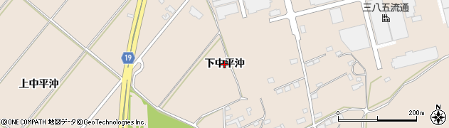 青森県八戸市市川町（下中平沖）周辺の地図