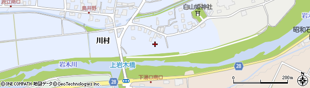 青森県弘前市鳥井野周辺の地図