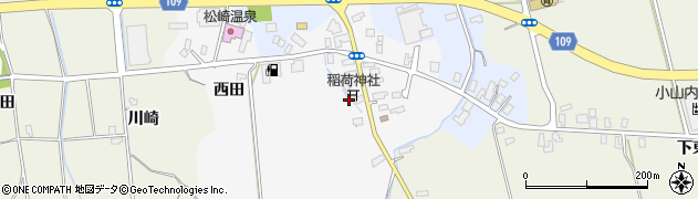 青森県平川市松崎（亀井）周辺の地図