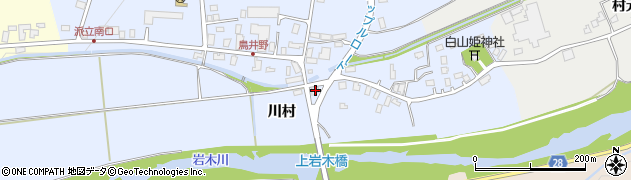 青森県弘前市鳥井野川村8周辺の地図
