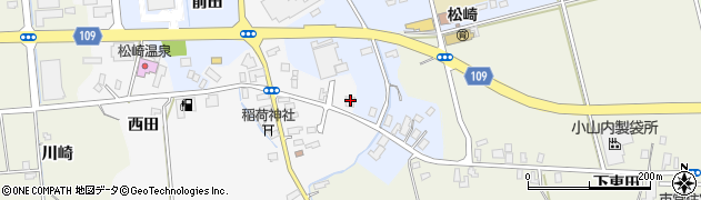 青森県平川市松崎亀井11周辺の地図