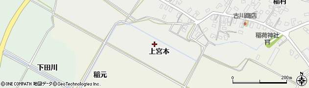 青森県平川市平田森（上宮本）周辺の地図