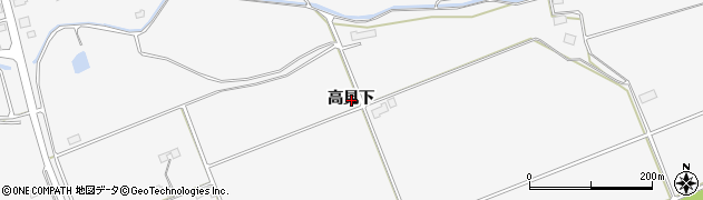 青森県十和田市相坂（高見下）周辺の地図