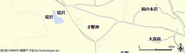 青森県弘前市如来瀬（才野神）周辺の地図