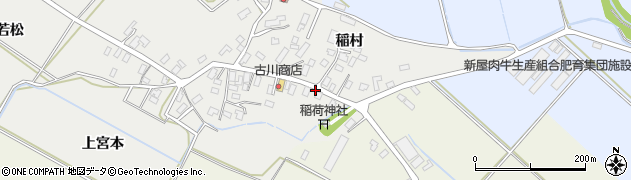 青森県平川市平田森下宮本周辺の地図