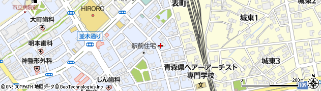 株式会社エム・オー・エー東日本販売　弘前店周辺の地図