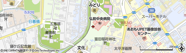 青森県弘前市吉野町周辺の地図