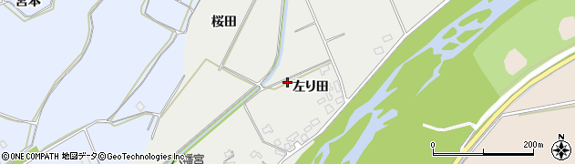 青森県弘前市龍ノ口（左り田）周辺の地図