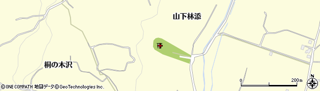 青森県弘前市兼平山下林添106周辺の地図