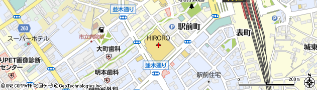 ヒロロ駐車場周辺の地図