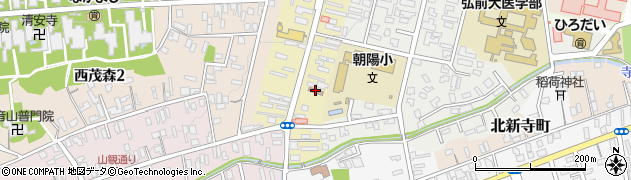 弘前茂森町郵便局周辺の地図