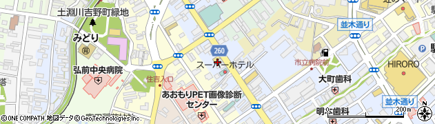 弘前市旅館ホテル組合周辺の地図