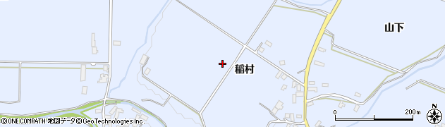 青森県平川市新屋（稲村）周辺の地図