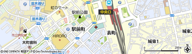 アートホテル弘前シティ周辺の地図