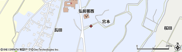 青森県弘前市鳥井野宮本319周辺の地図