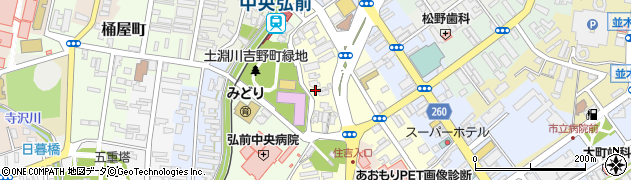 青森県弘前市住吉町6周辺の地図