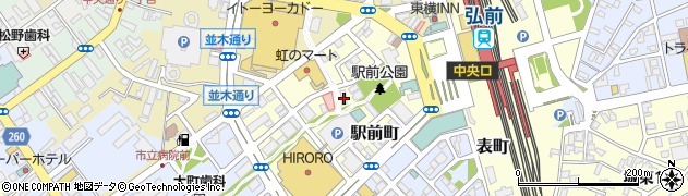 弘前さくらホテル周辺の地図