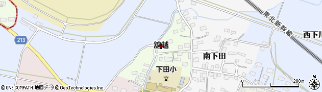 青森県おいらせ町（上北郡）舘越周辺の地図