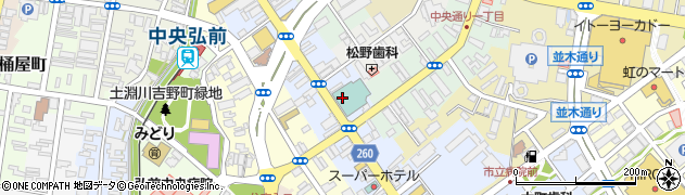 弘前パークホテル　衣装部周辺の地図